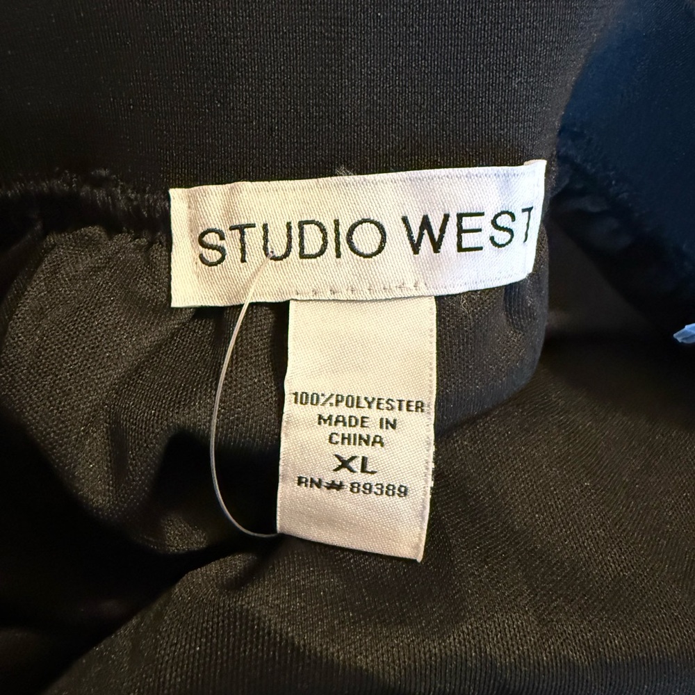 Studio West Black tired Tulle Skirt - Picture 5 of 6